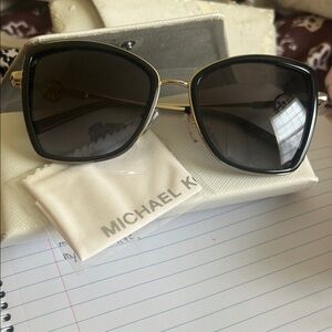Michael Kors Black and Gold Sunglasses